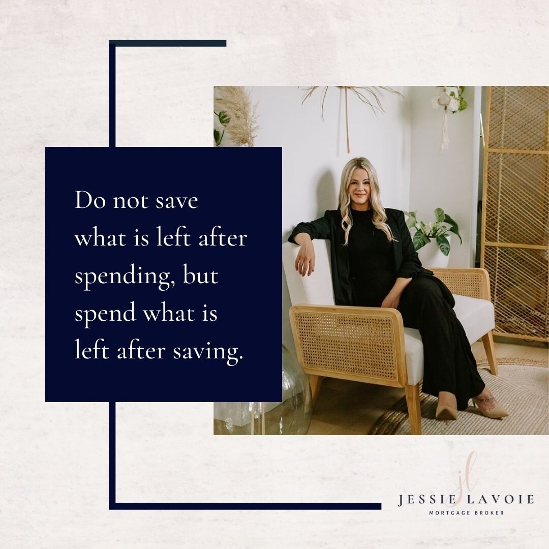 &quot; Do not save what is left after spending, but spend what is left after saving. &quot; ⁠
⁠
You should plan your expenses wisely and always remember to take out your savings component before you start spending! This will help you reach your finan
