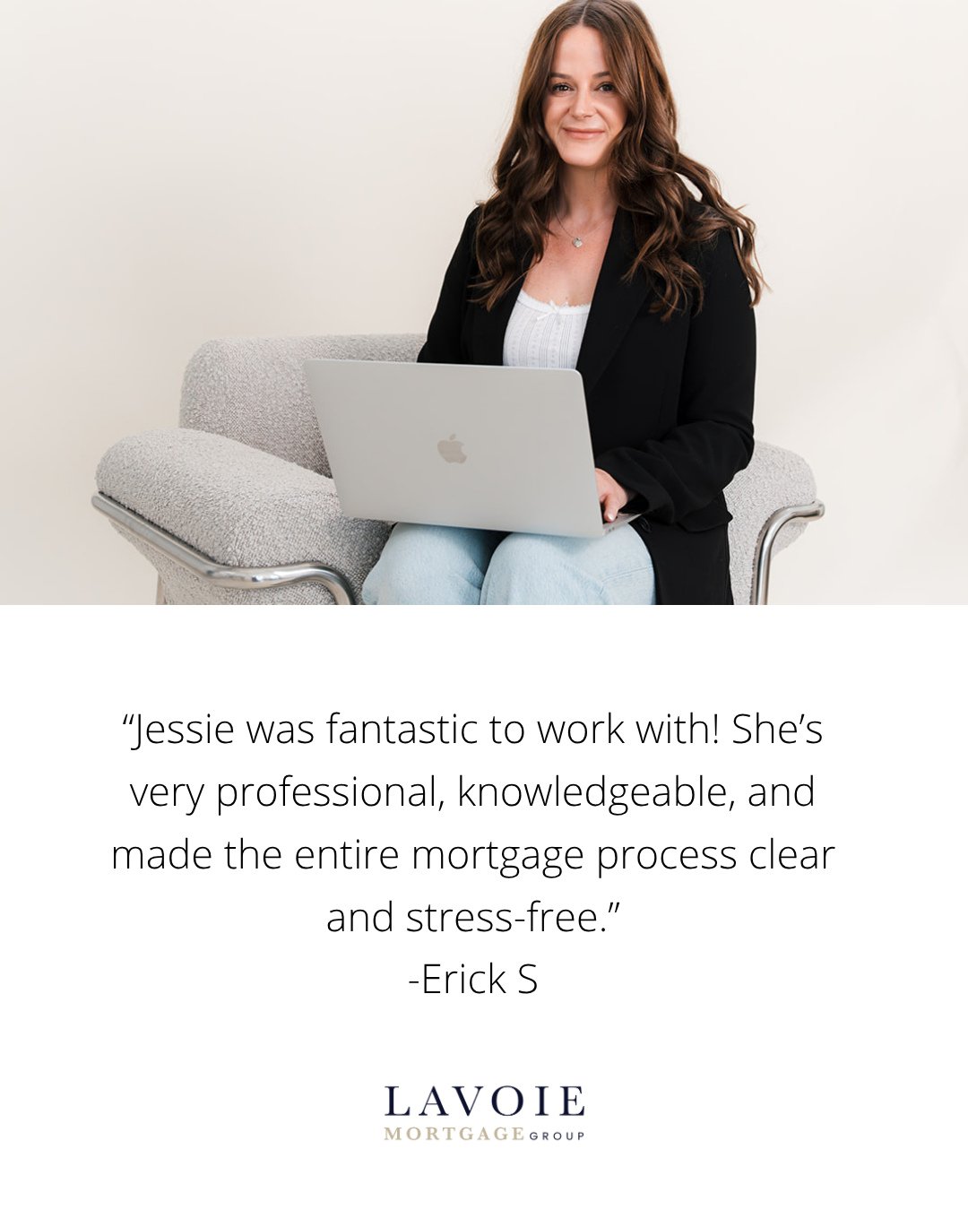 "Jessie was fantastic to work with! She&rsquo;s very professional, knowledgeable, and made the entire mortgage process clear and stress-free. ⁠
⁠
Jessie explained everything in detail and connected us with a great lawyer. Her colleague Kait was 