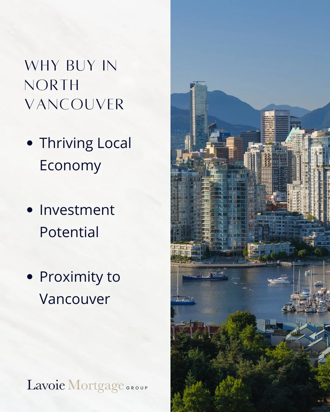 Why Buy in North Vancouver? ⁠
⁠
North Vancouver offers a thriving local economy, strong investment potential, and unbeatable proximity to Vancouver&rsquo;s urban core. ⁠
⁠
Whether you&rsquo;re looking for a vibrant community, access to outdoor advent