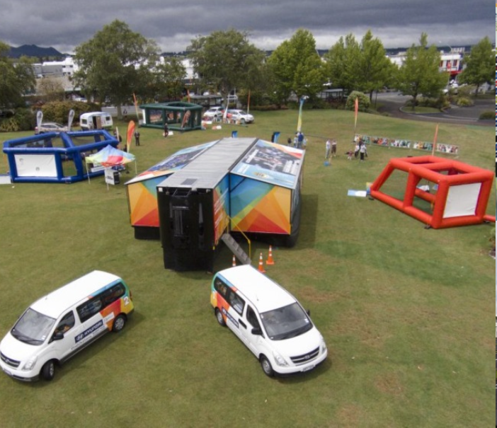 Trophy Tour Fan Activation Centre travelling over 50 sites across New Zealand