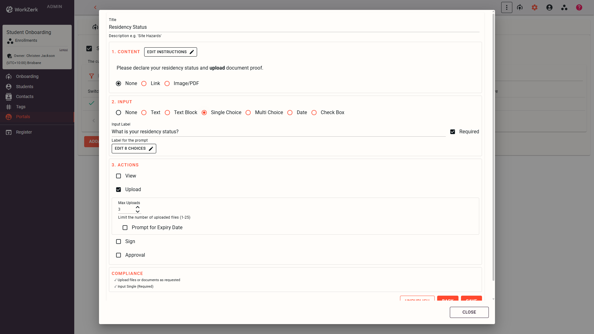 Onboarding Step Templates