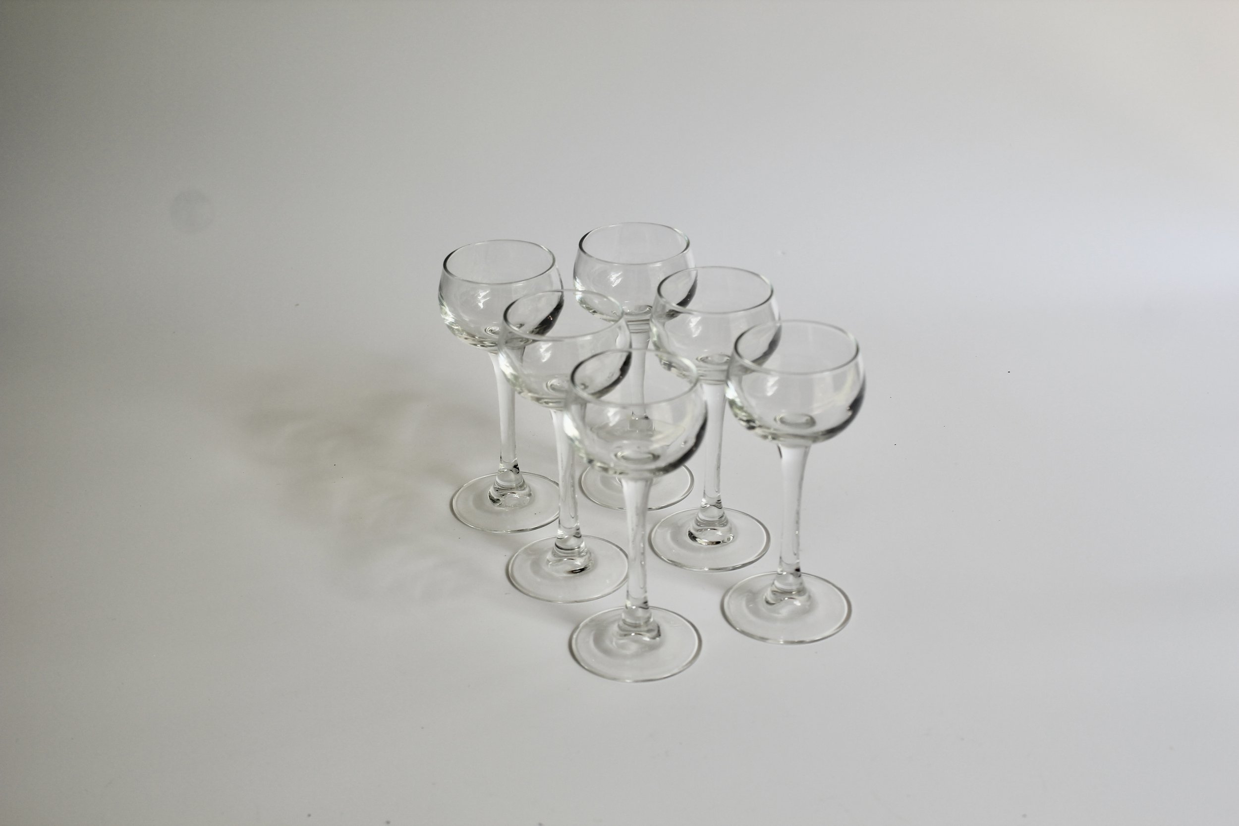 Mid Century Stemmed Liquor Glasses