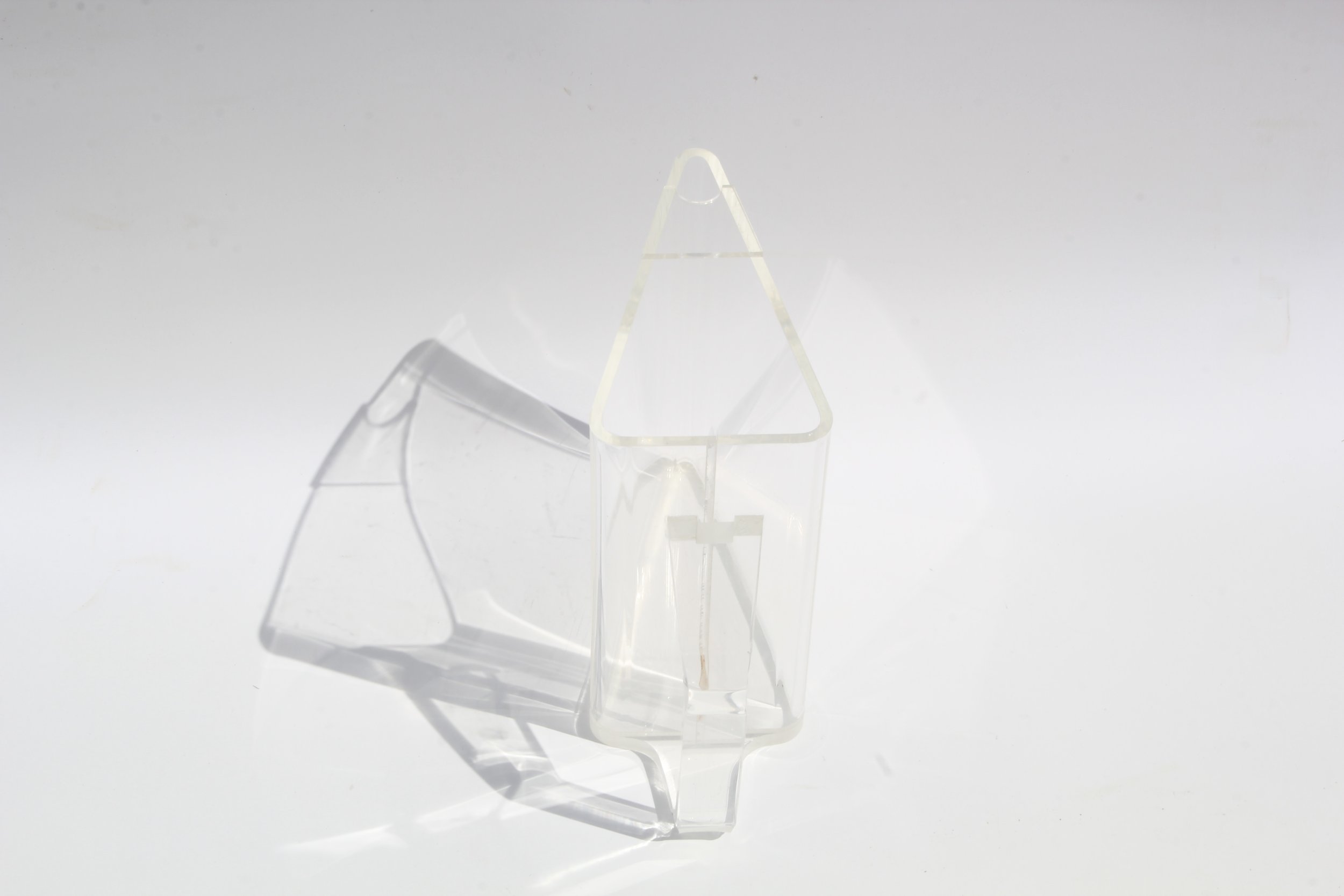 Mid Century Acrylic Triangle Pitcher