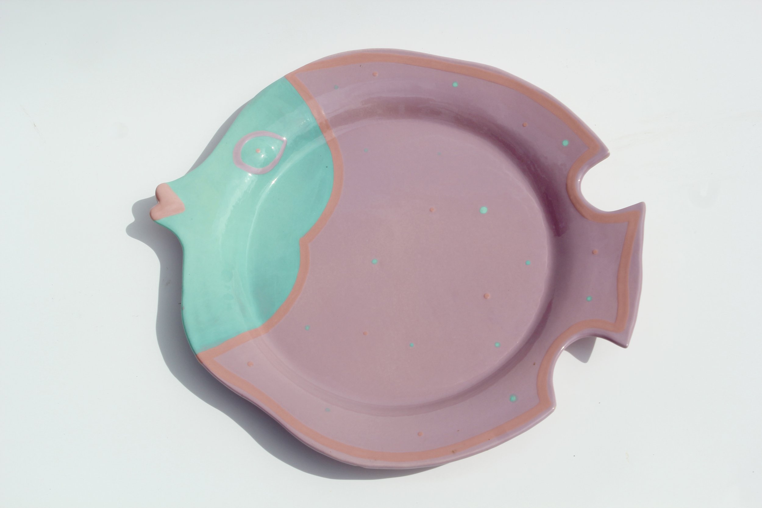 Julie Sanders Cyclamen Fish Plate