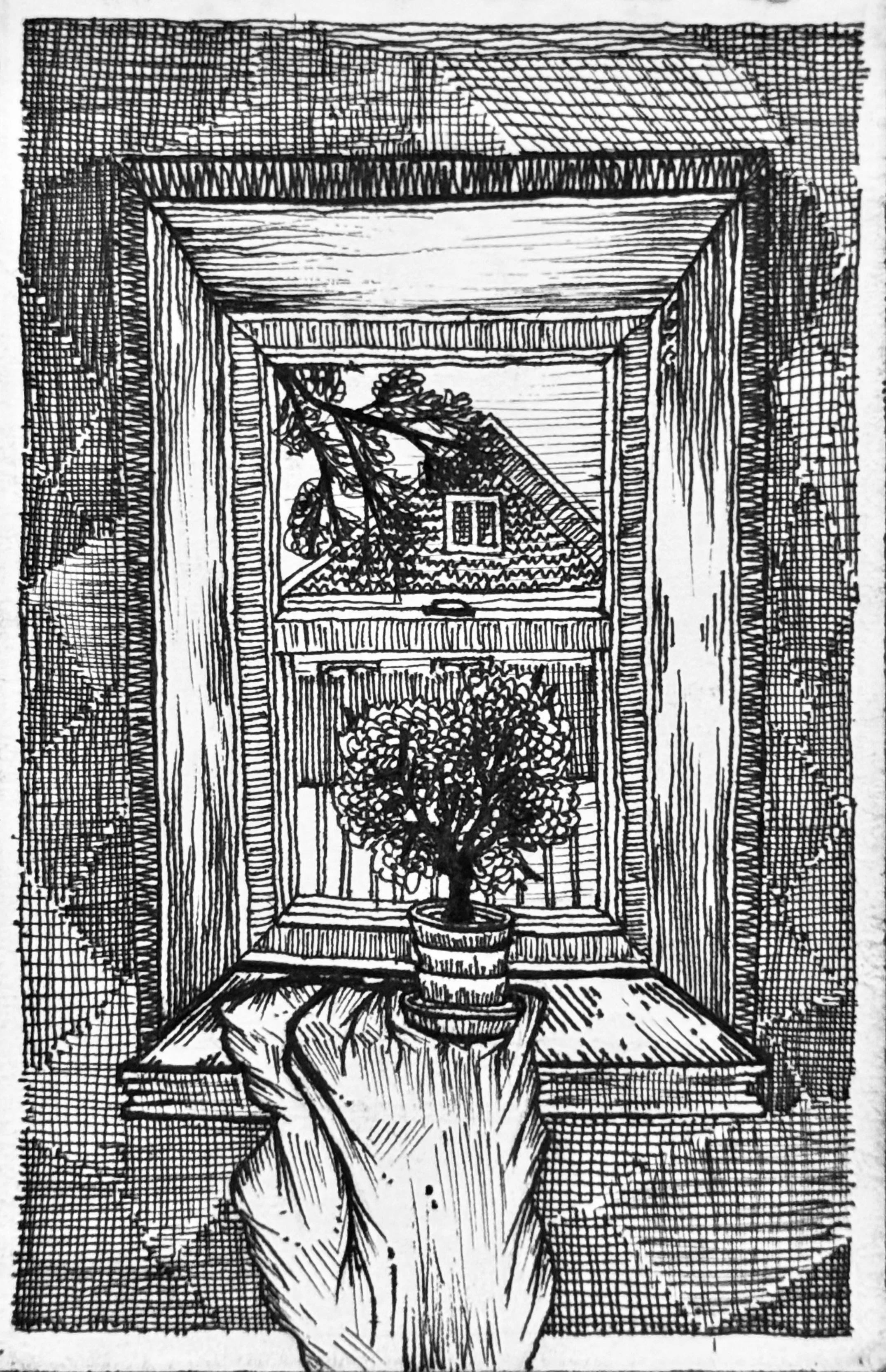 Each one of my drawings must have a twist when it comes to the architecture my favorite is coziness.