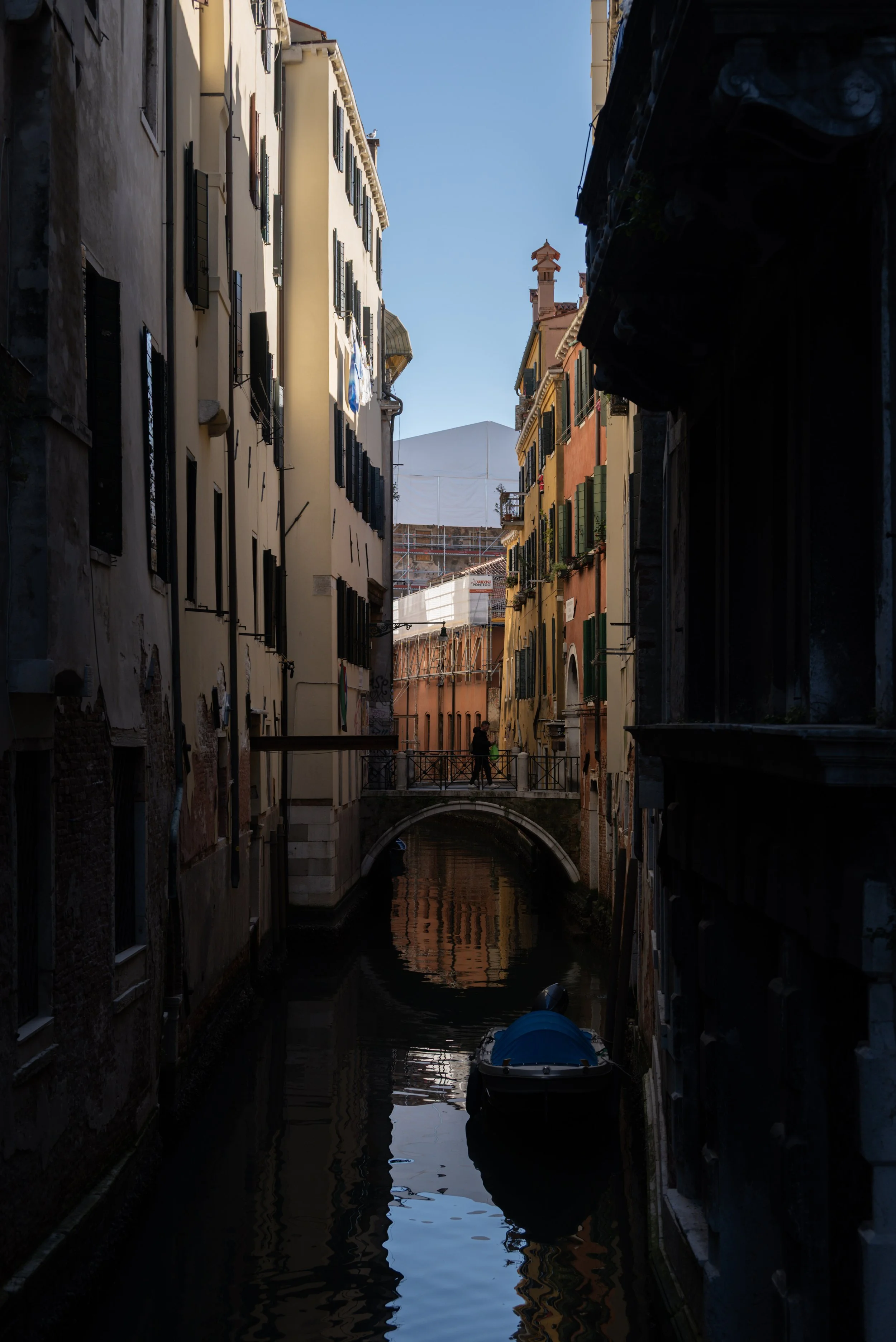 Photograph of a Venice waterway capturing the city’s timeless architecture and reflective canals