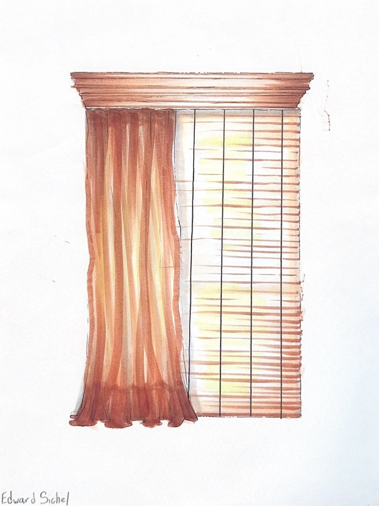 Learning how to architecturally, draw curtains and successfully learning and expanding my trade.