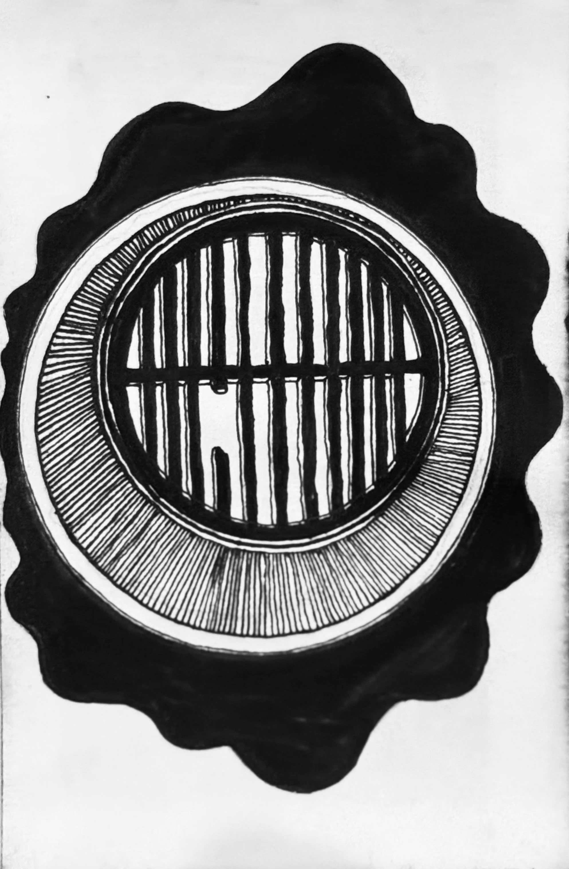 A simplistic vent opening of the sewer of Paris.