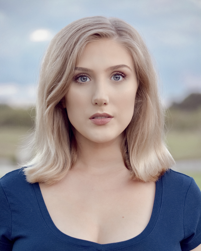 Stylized portrait of Olivia Tyndall.