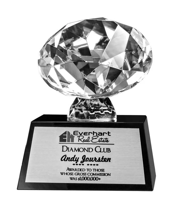 Crystal Diamond Trophy — Trophy Kingdom Most Trusted Trophy Store In