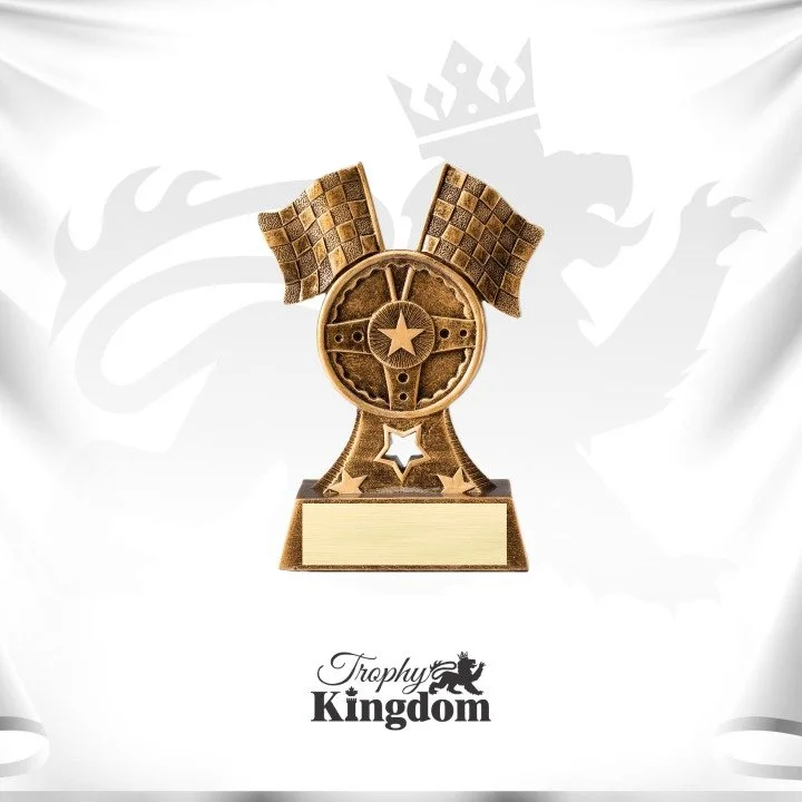 Flags & Wheel Resin Trophy — Trophy Kingdom - Most Trusted Trophy Store ...