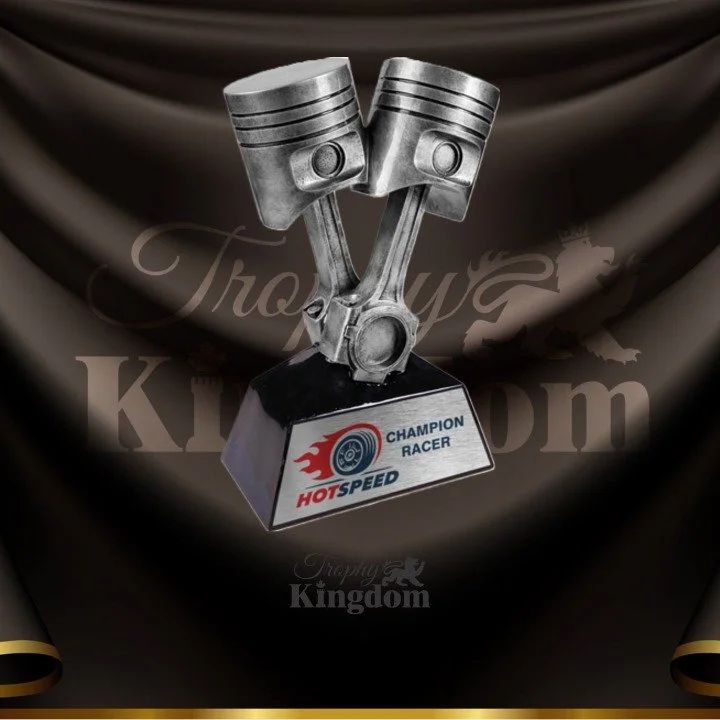 Silver Piston Resin Trophy — Trophy Kingdom - Most Trusted Trophy Store ...