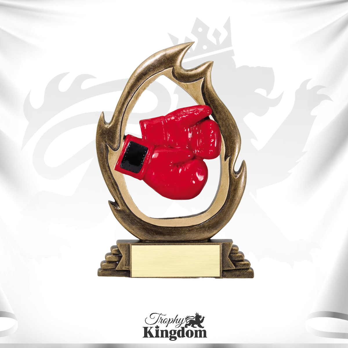 Boxing Abstract Trophy Boxing Trophy Flame Series — Trophy Kingdom - Most Trusted Trophy Store ...
