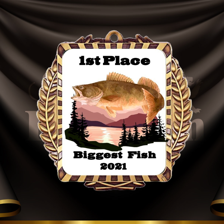 Fishing Trophy Biggest Fish 11.5 Inch Fishing Trophy - Custom Engraved ...