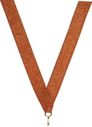 Metallic Bronze Ribbon with snap clip