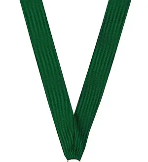 Hunter Green Ribbon with snap clip