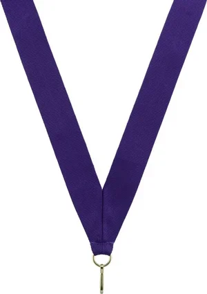 Purple Ribbon with snap clip