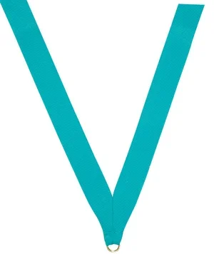 Teal Ribbon with snap clip