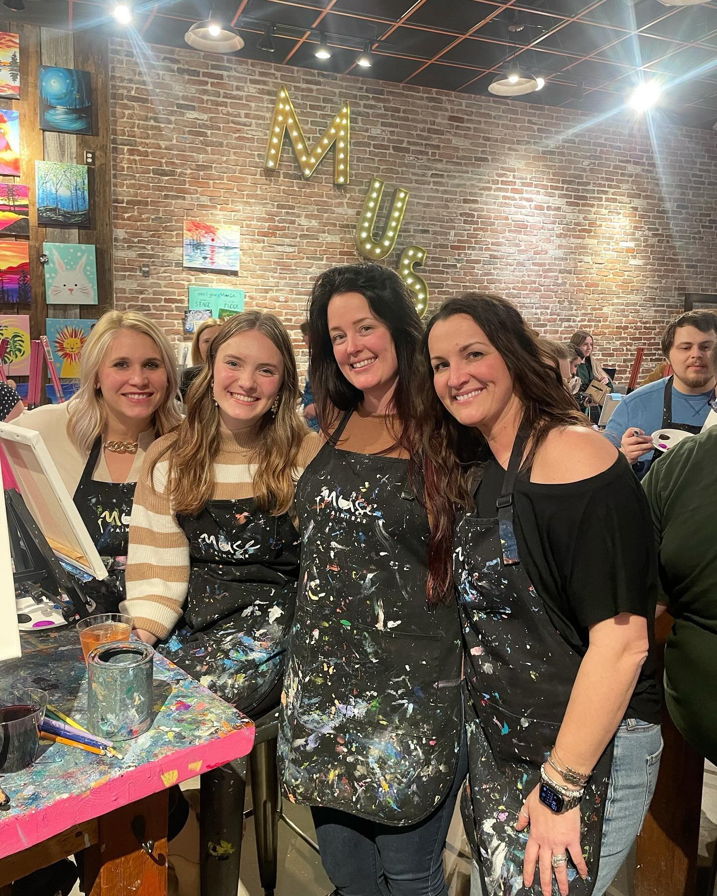 Fun night celebrating our girl @stellabellsbeauty at @parlaboston  and @muse_paintbar ..don&rsquo;t want to brag but we were def top of our class 🤣🤣Just missing a couple important Vanity Girls  @melissa__vanity and Kristen 🤍 next time 😉