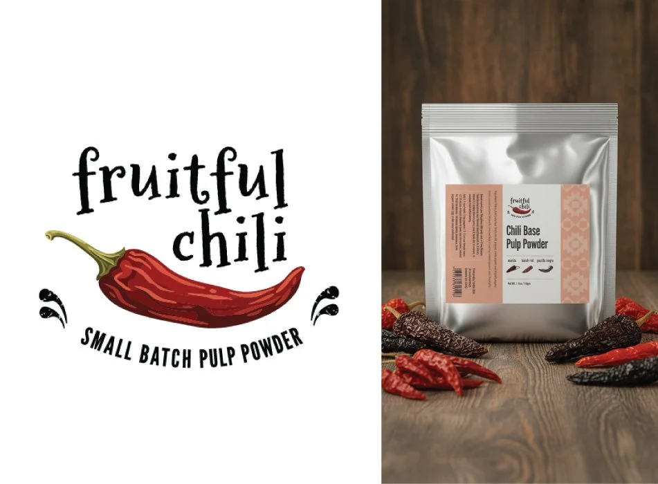 Logo for Fruitful Chili. 