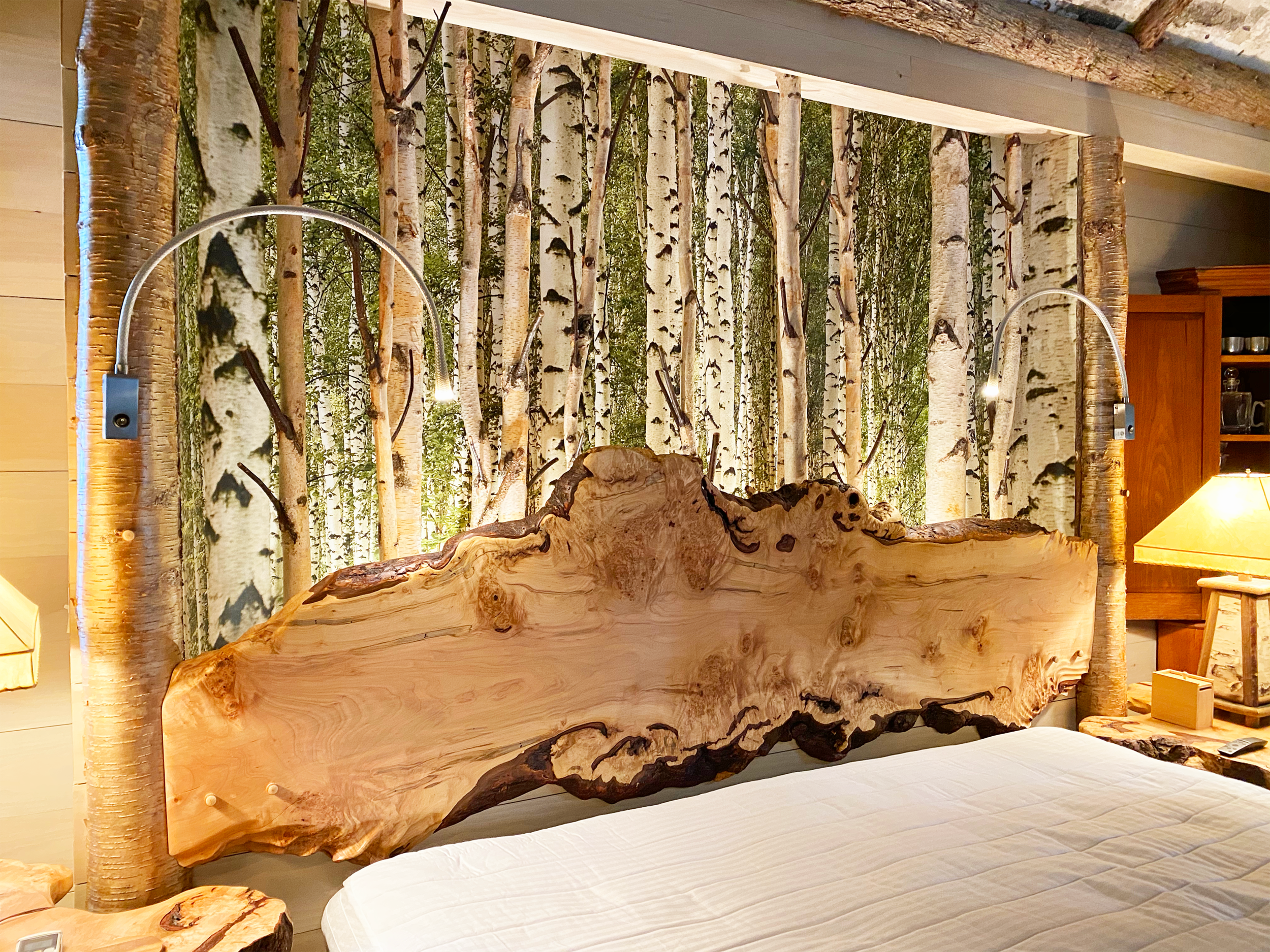Burled Maple Headboard