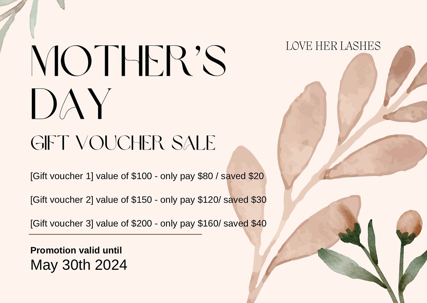 Mother&rsquo;s day Gift voucher on SALE 💖🤰🏼🤱🏻