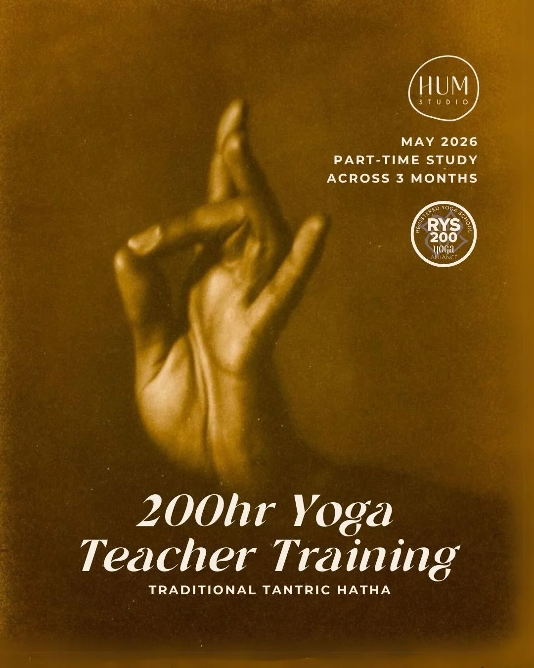 LAST CHANCE TO JOIN 

✨INFO SESSION THIS SUNDAY 19th APRIL 4pm ✨

Our final Info Night before the HUM Hatha 200hr Teacher Training begins on May 1. 

Meet the team, gain an understanding of what you will embody, and get a feel for the teaching style.