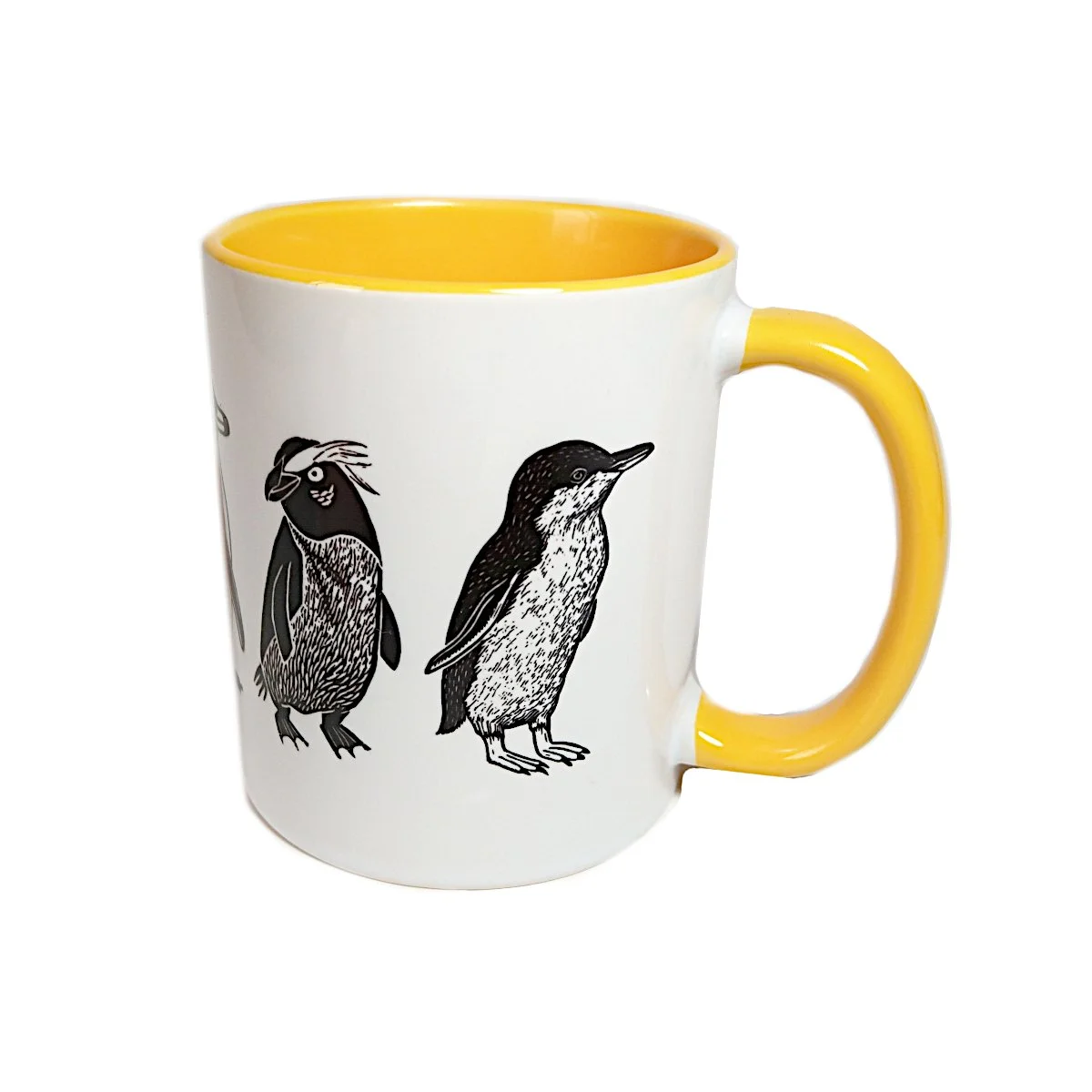 penguin mug yellow