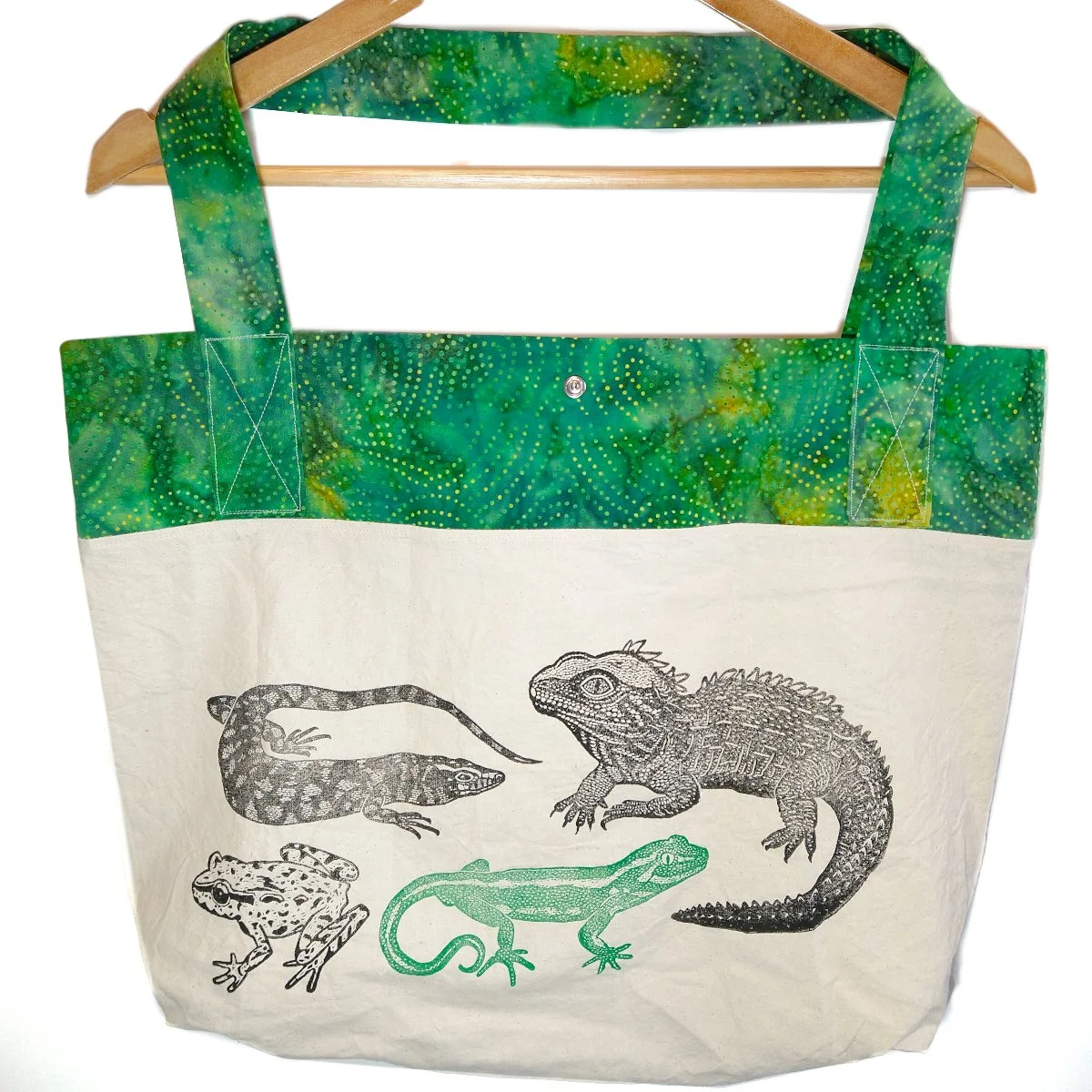 herpetofauna foldable shopping bag