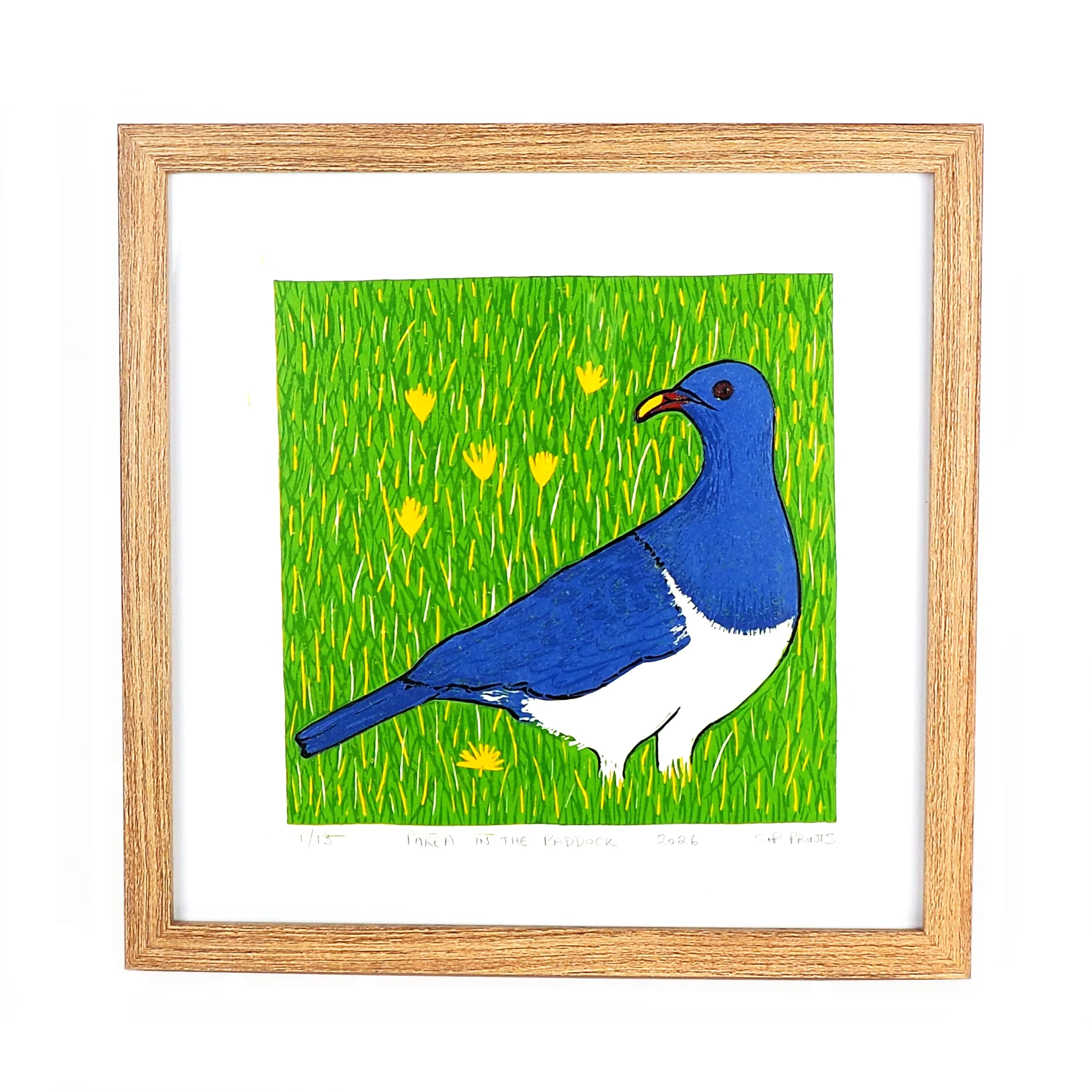 Parea in the Paddock - Reduction Print