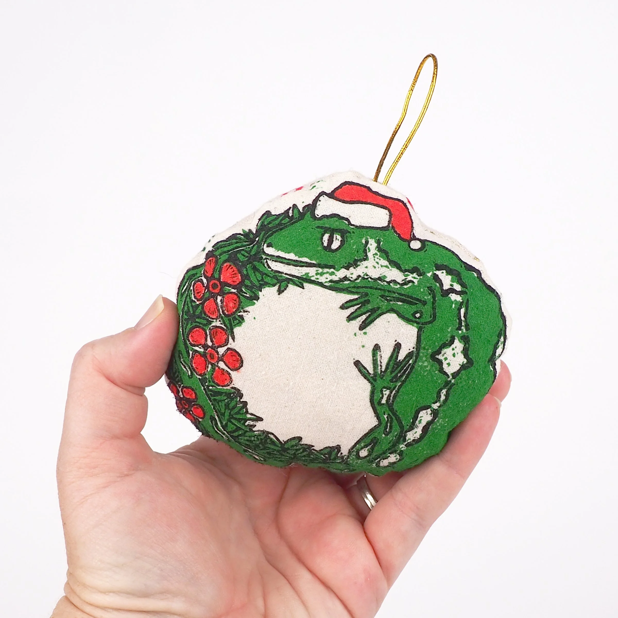 Jewelled Gecko Christmas Tree Decoration