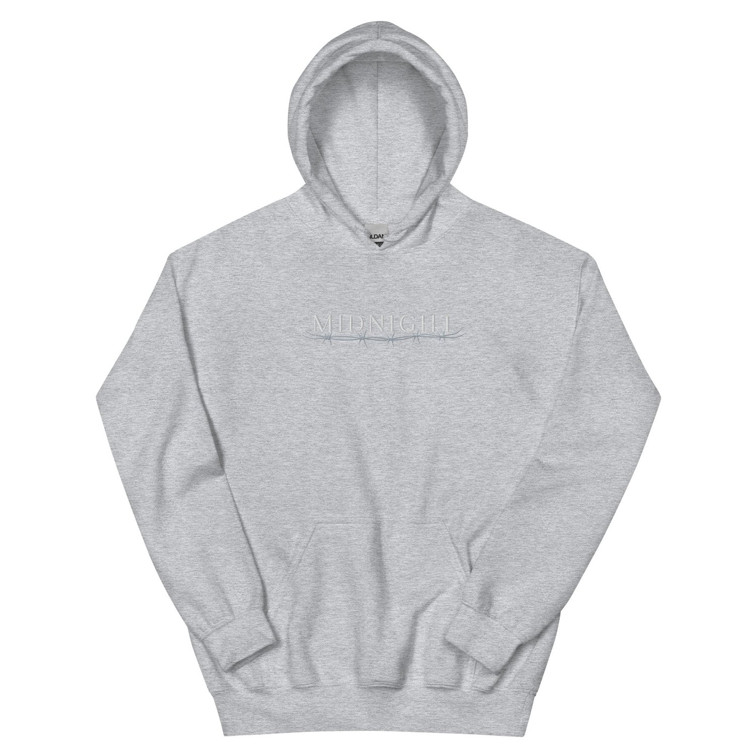 Embroidered Midnight Barbed Wire Hoodie — midnightportland