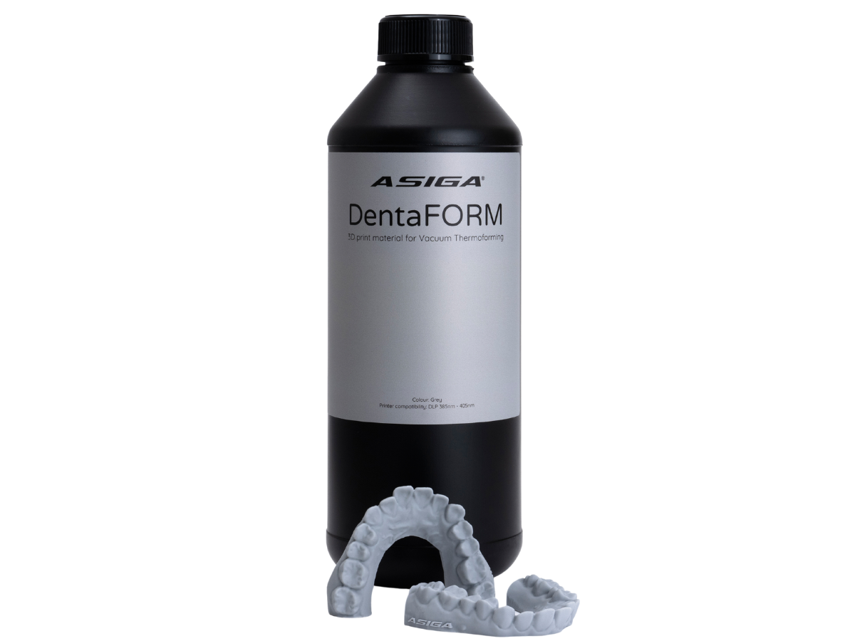 Dentaform Asiga DentaFORM Grey 1Kg Bottle — Chairside Solutions