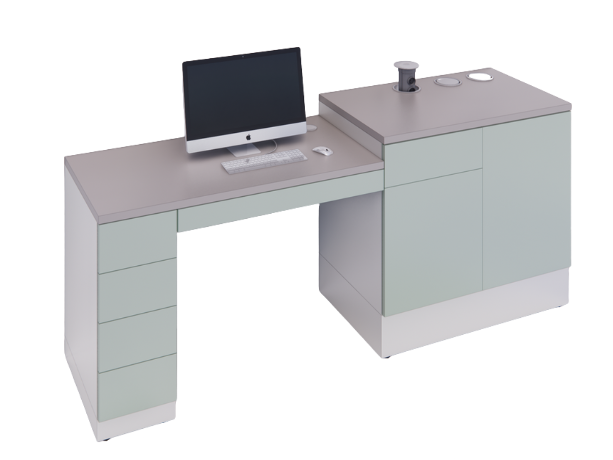 CATO COMBY Workstation 1 Computer unit with 3 Modules AA