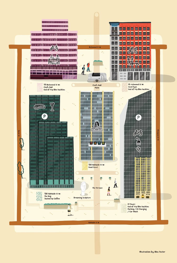 Alex Foster - map illustrator - maps for real estate, city maps, site maps, hoarding boards and more