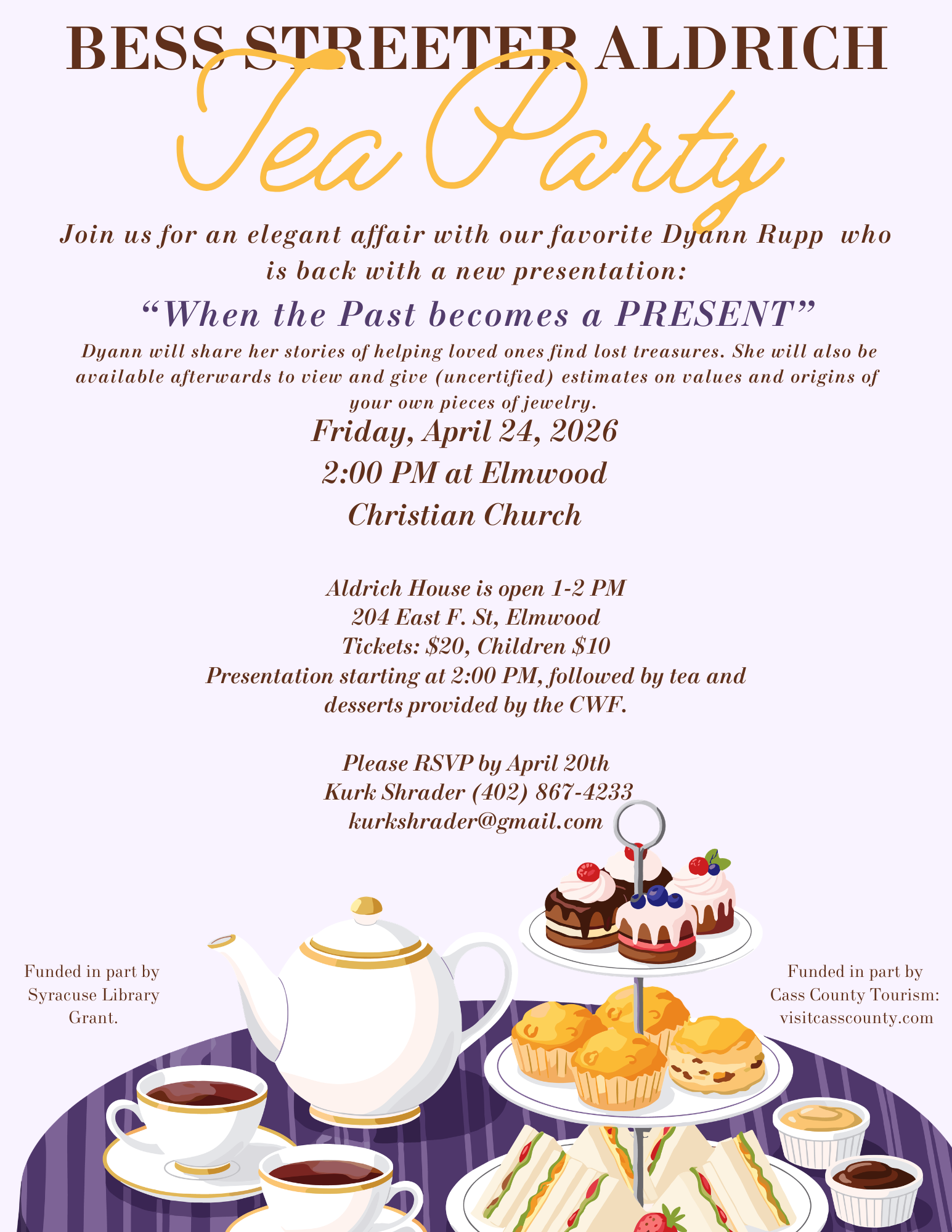 Tea Party Presentation — Bess Streeter Aldrich Foundation