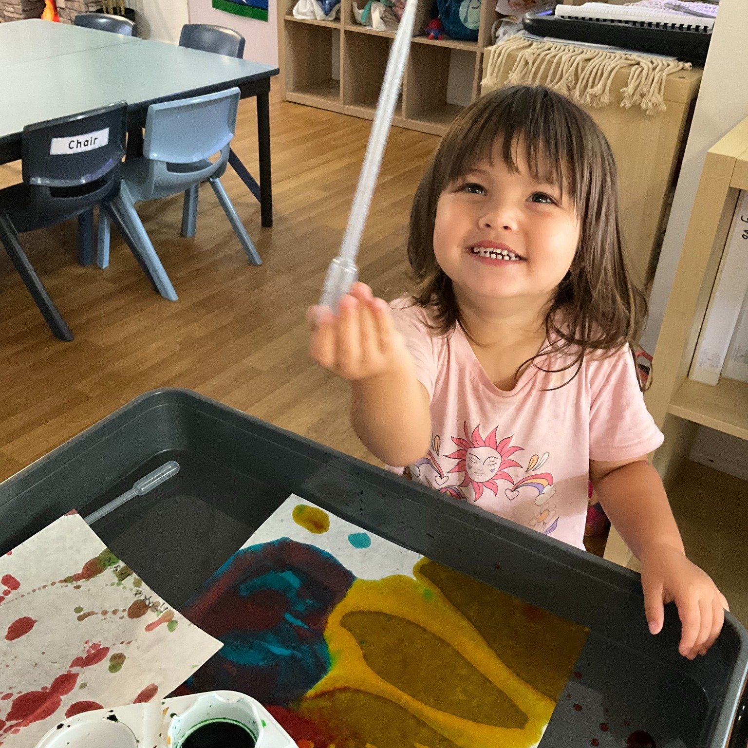 Recently our First Year's water wizards got hands-on with siphons—using tubes, tubs, and a different coloured water to make the magic happen!
With giggles and wide eyes, they watched the water zoom and swoosh from one container to another. It&r