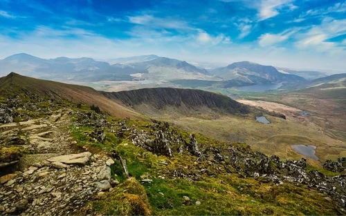 Welsh mountain road trip landscape