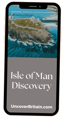 Isle of Man Road Trip digital guide shown on mobile