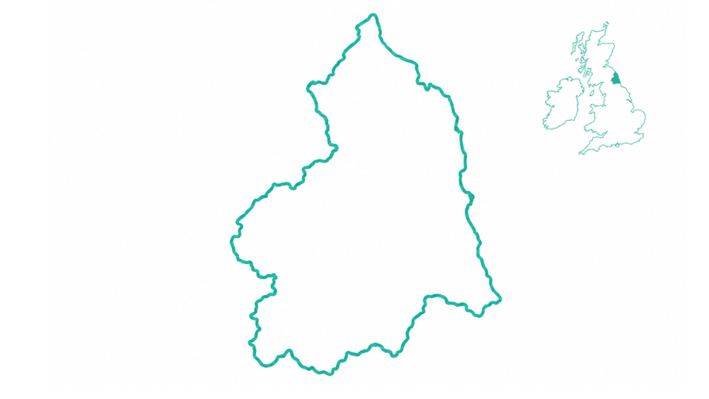Northumberland road trip map showing inland Northumberland and the Castles and Coast route