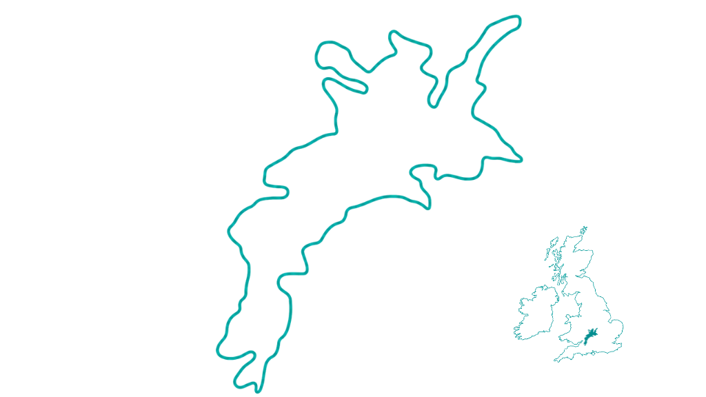 Interactive Cotswolds road trip route map showing the Grand Spine and four scenic driving loops