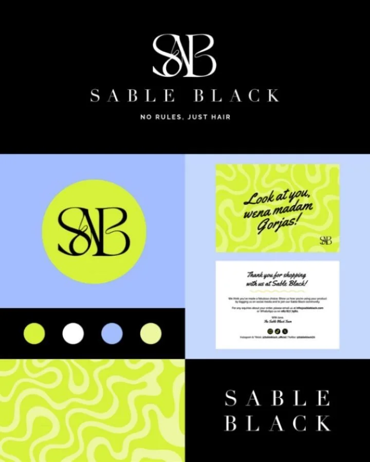Part 01| Love your logo but the rest of your brand feels a little all over the place? That&rsquo;s exactly where Sable Black was at 🤔

We kept their logo (with some minor refinements), refreshed the brand colours &amp; typography, added patterns and