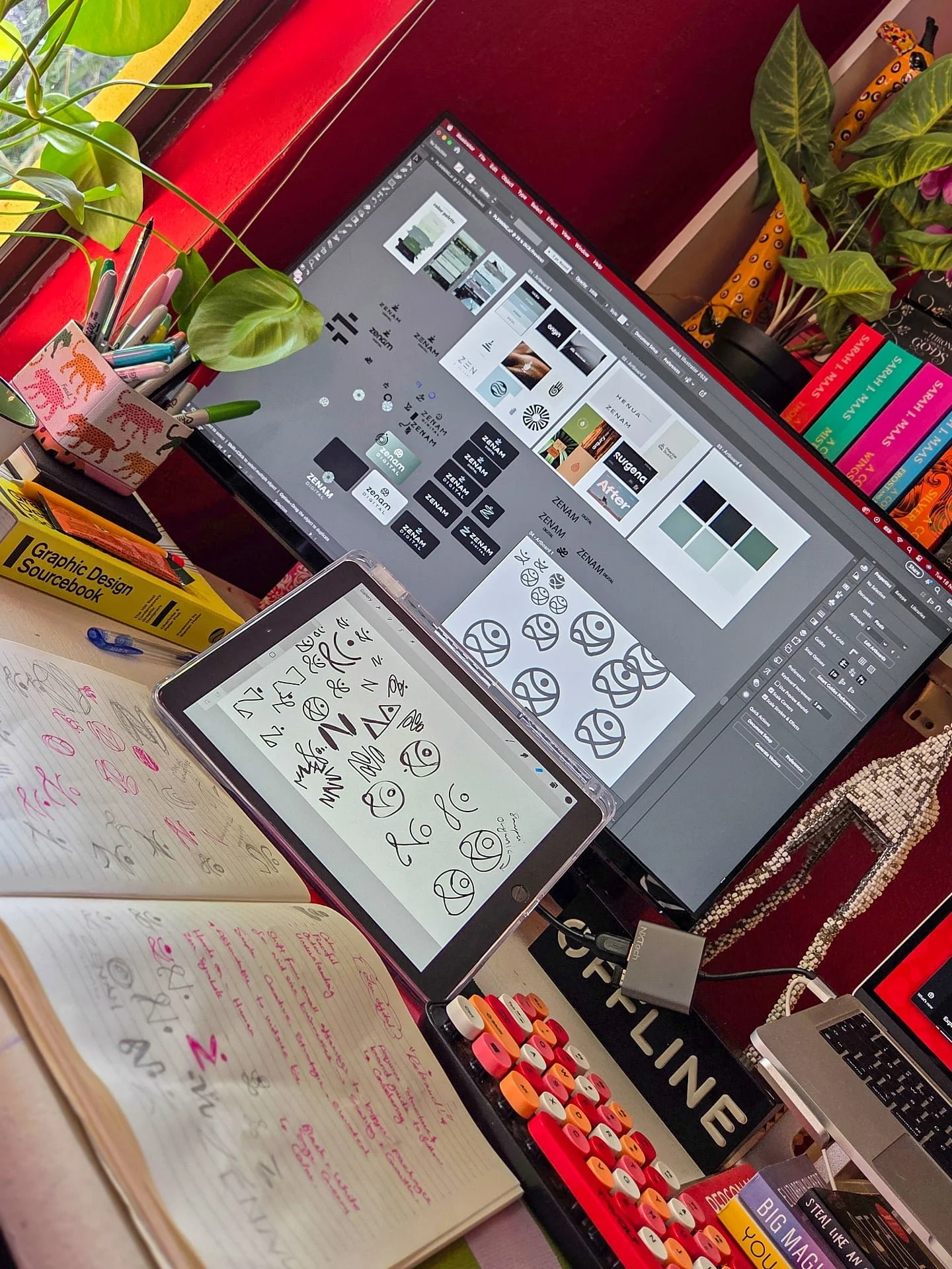 "Why don't you post your creative process?"

Because its 90% chaos and 10% miracles 🫠😅
