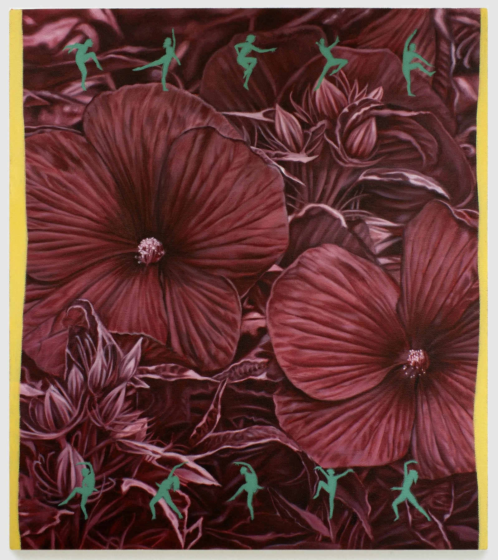 Orgy in Fort Tryon Park, 2025, oil on canvas, 18 x 16"