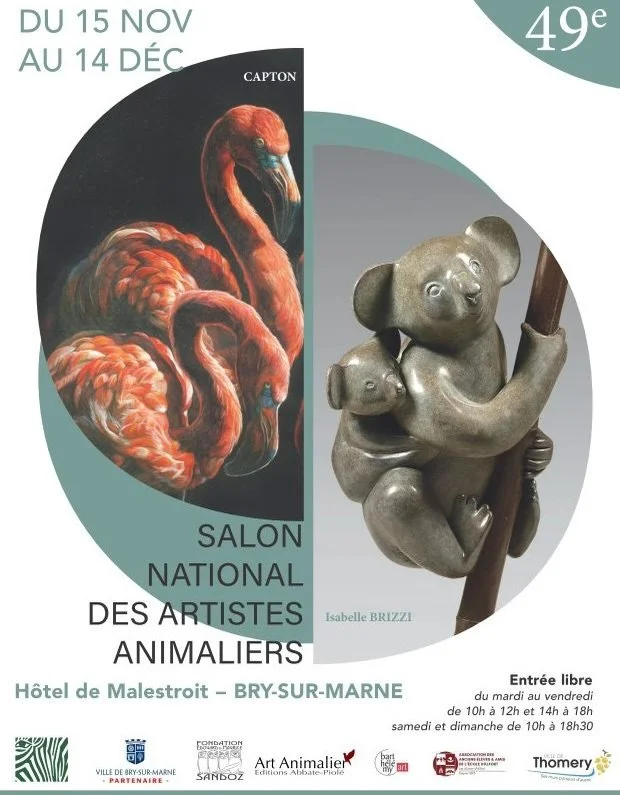 Derni&egrave;re semaine pour venir d&eacute;couvrir les &oelig;uvres d&rsquo;une centaine d&rsquo;artistes s&eacute;lectionn&eacute;s par le salon des artistes animaliers de Bry sur Marne&hellip;
@artistes_animaliers