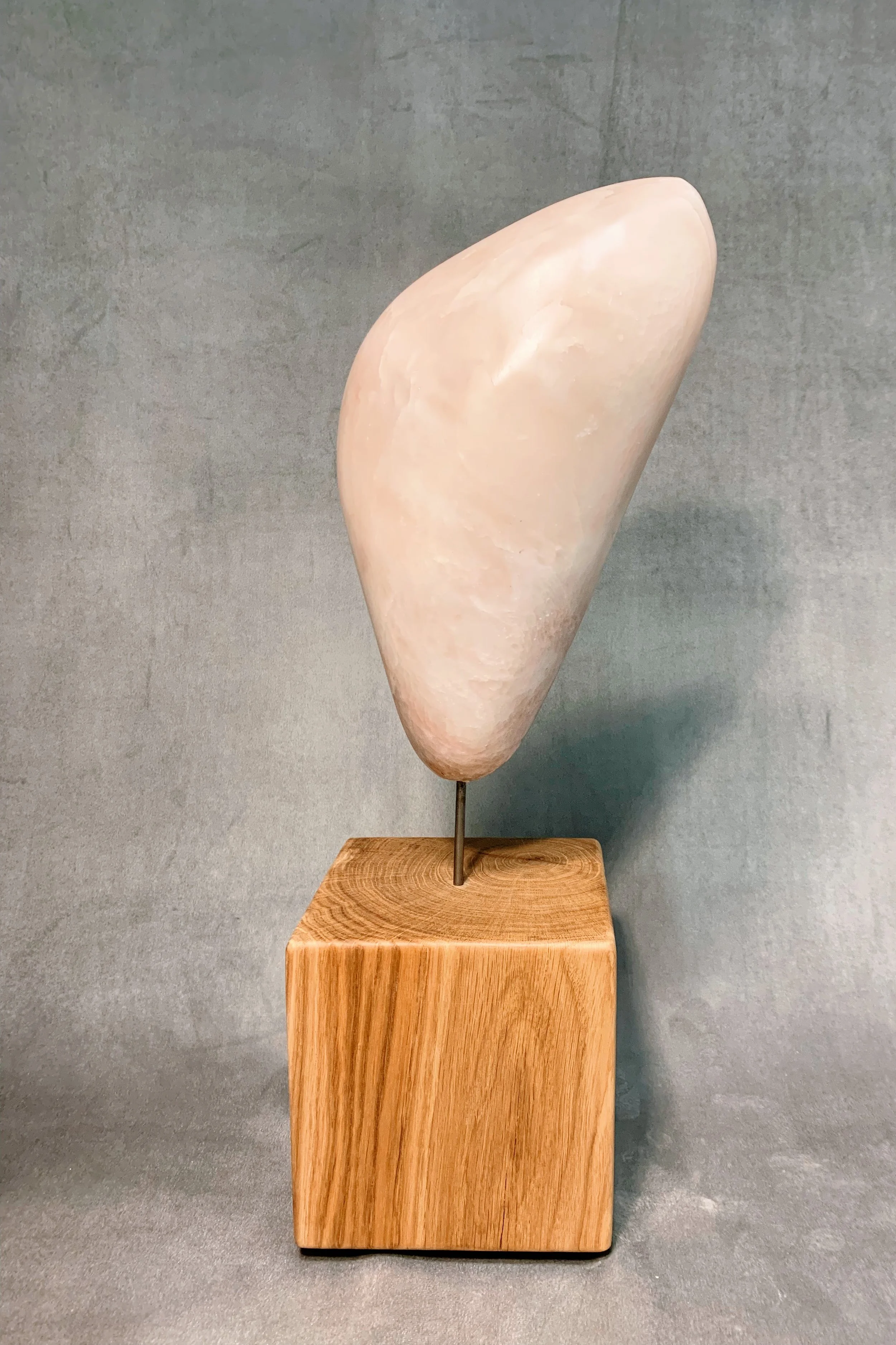 smooth stone polished soap stone pink