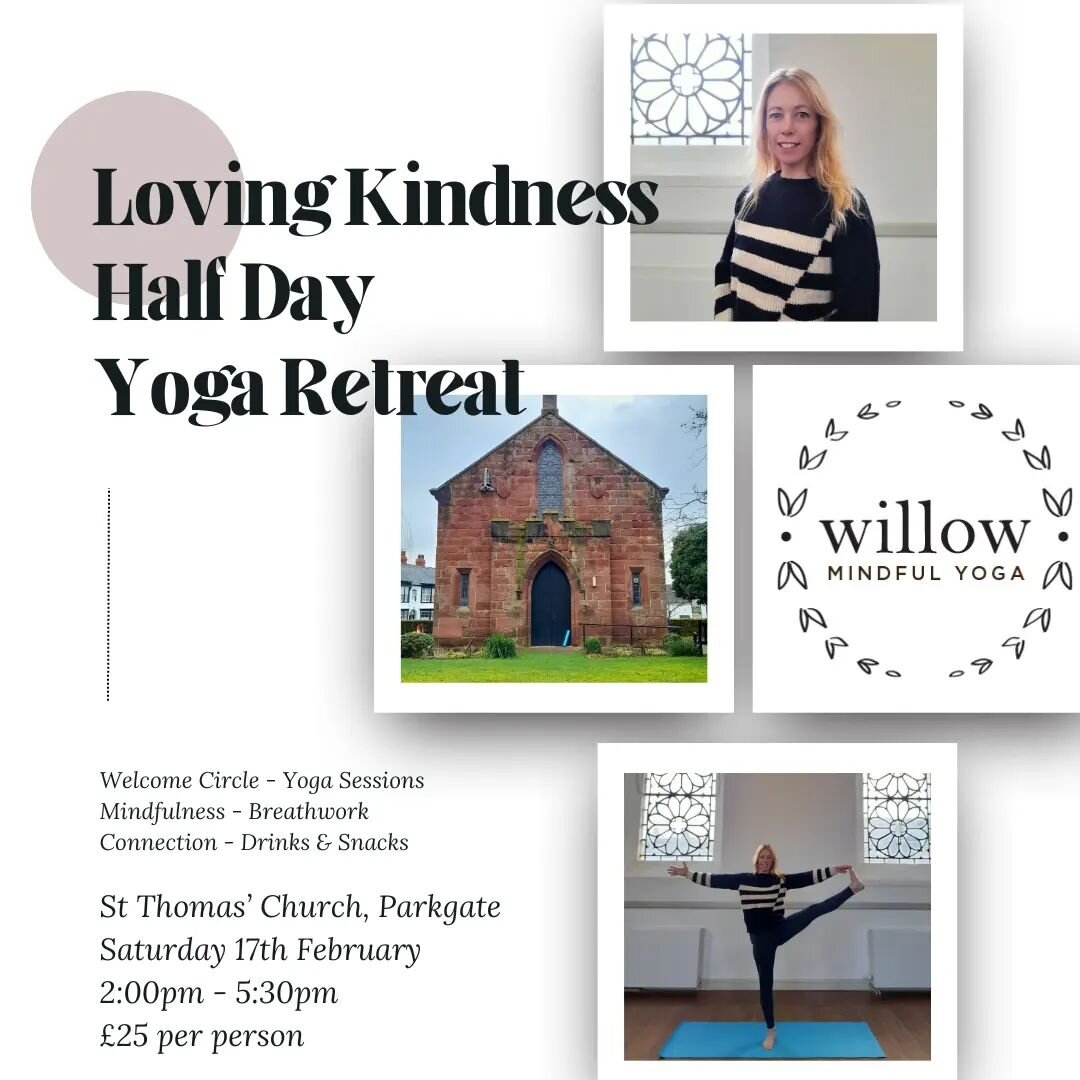 ✨️Exciting News!✨️ I am hosting a half day yoga retreat on Saturday 17th February at the beautiful, historic St Thomas' Church in Parkgate.

Enjoy yoga sessions - mindfulness - breathwork - guided meditations - welcome &amp; closing circles - and dri