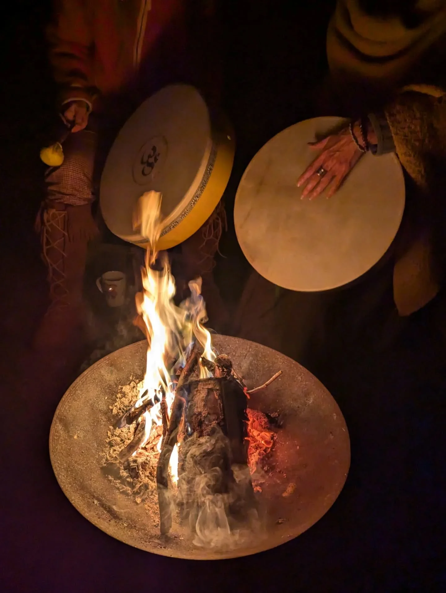 I am filled with gratitude for the women at last night's full moon celebration.
We shared, released, sang, drummed and danced (and even howled) by a fire in the light of the full harvest moon.  It was truly a magical night. 
Many thanks to @sacred_