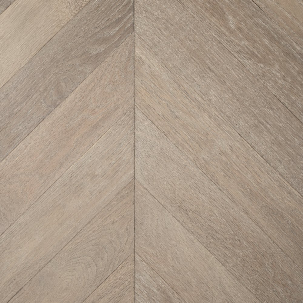gråbeige parkett chevron