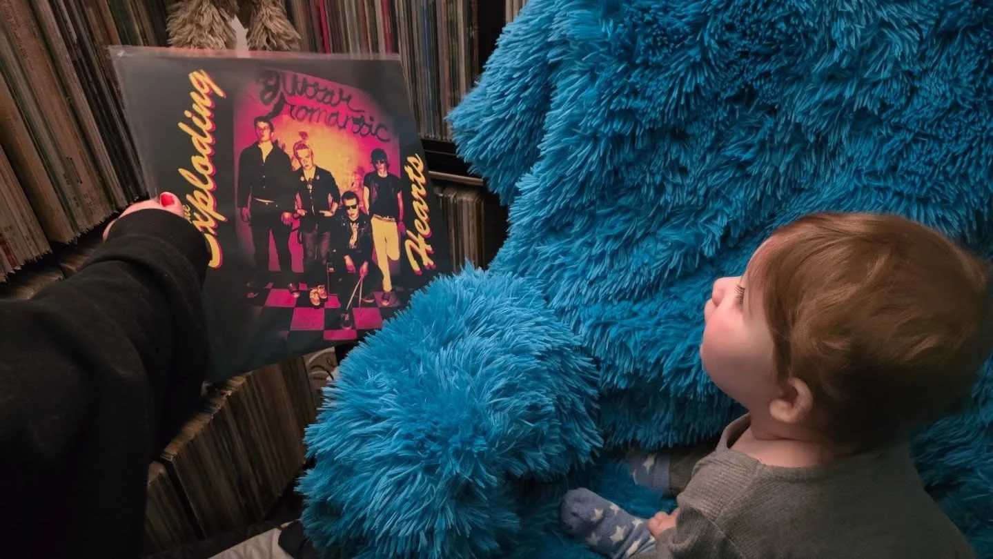 I haven't slept in 2 days, so at 3AM I decided I'd show him The Exploding Hearts today. He snubbed the original but he's very impressed by the gatefold reissue. Also, the BTS CD's still aren't here. Sorry. 

Happy Thursday.